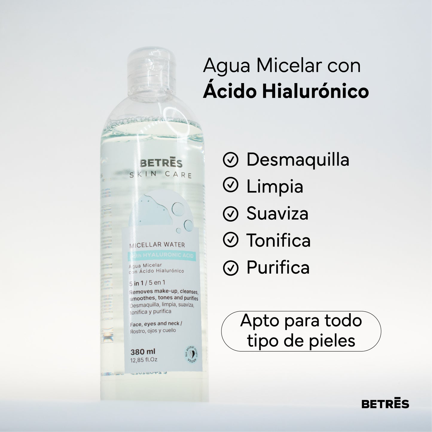 Agua Micelar con Ácido Hialurónico