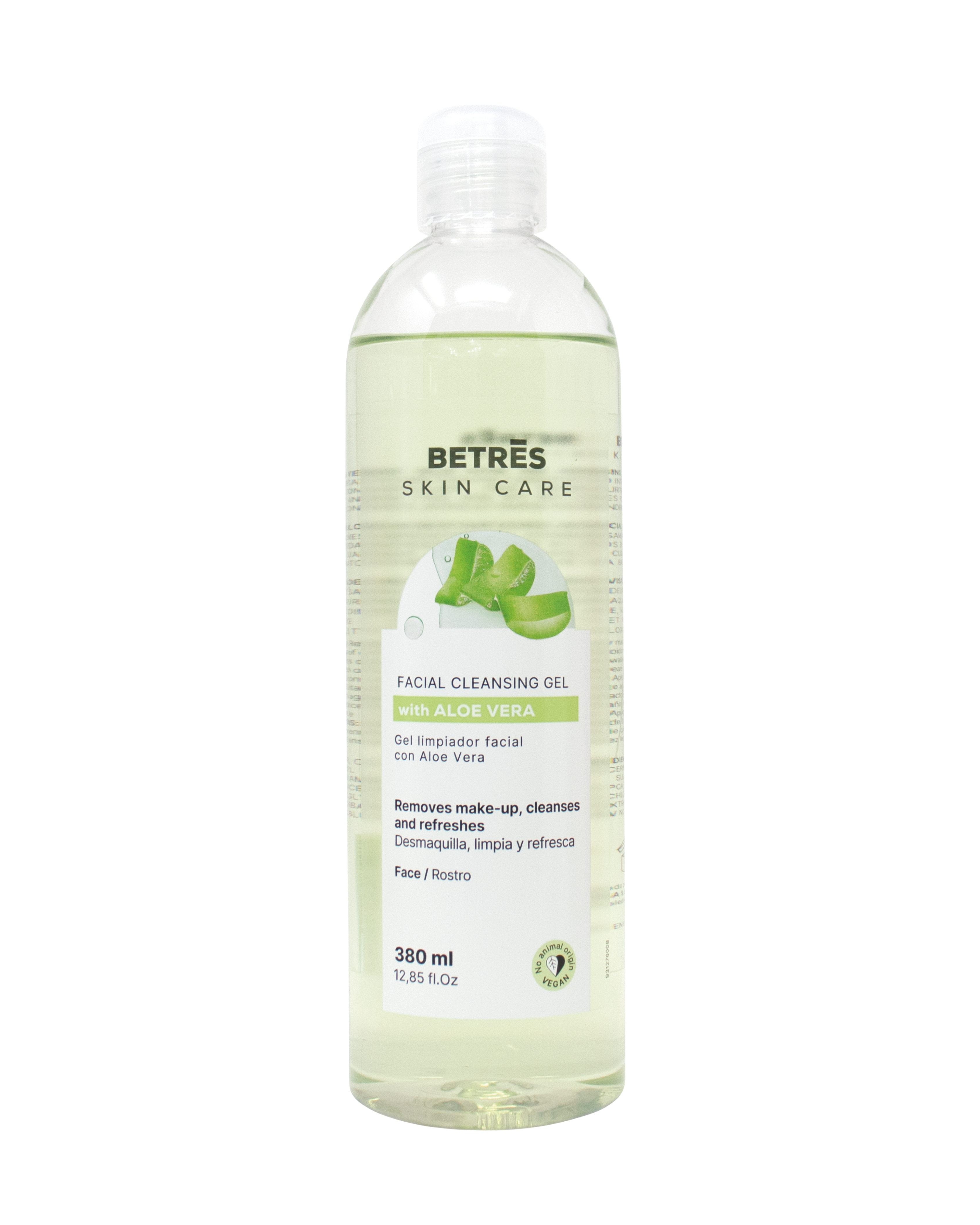 Gel Limpiador Facial con Aloe Vera Betres x 380 ML